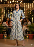 Ivory Modal silk designer kurti from Kutch Poshak