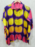 Modal Silk Kaftan Shirt (Clamp Dye)