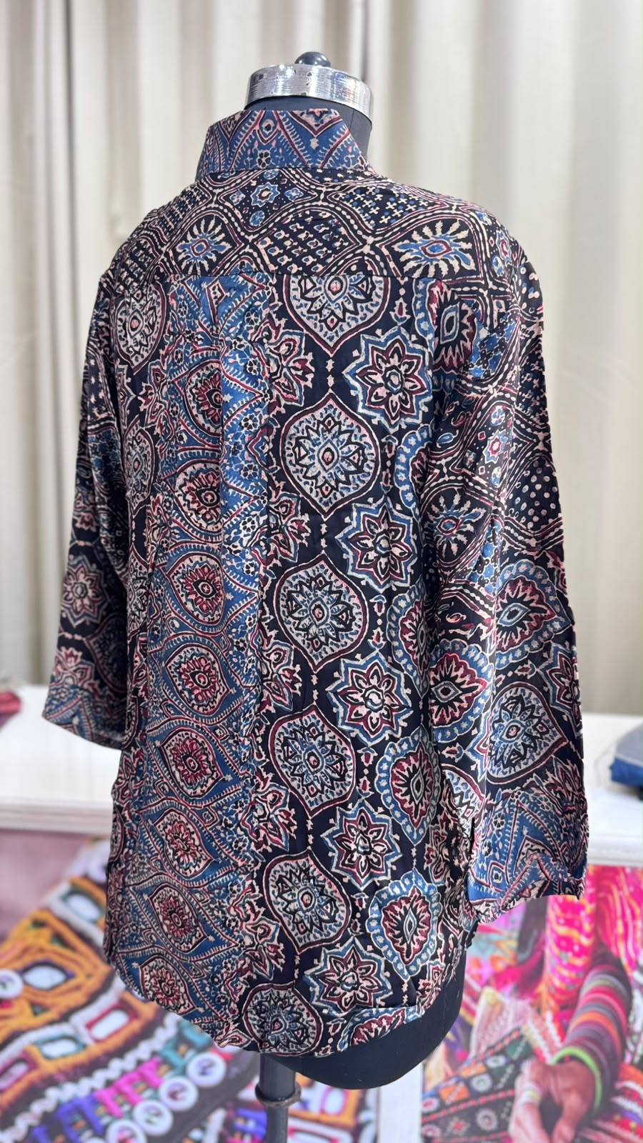 Modal Silk Antifit Ajrakh Shirts