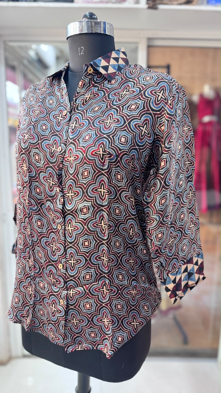 Modal Silk Antifit Ajrakh Shirts