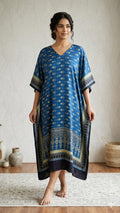 Pure Modal Silk V neck Kaftan