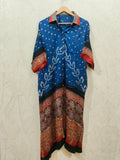 Bandhej×Ajrakh Long Shirt Kaftan