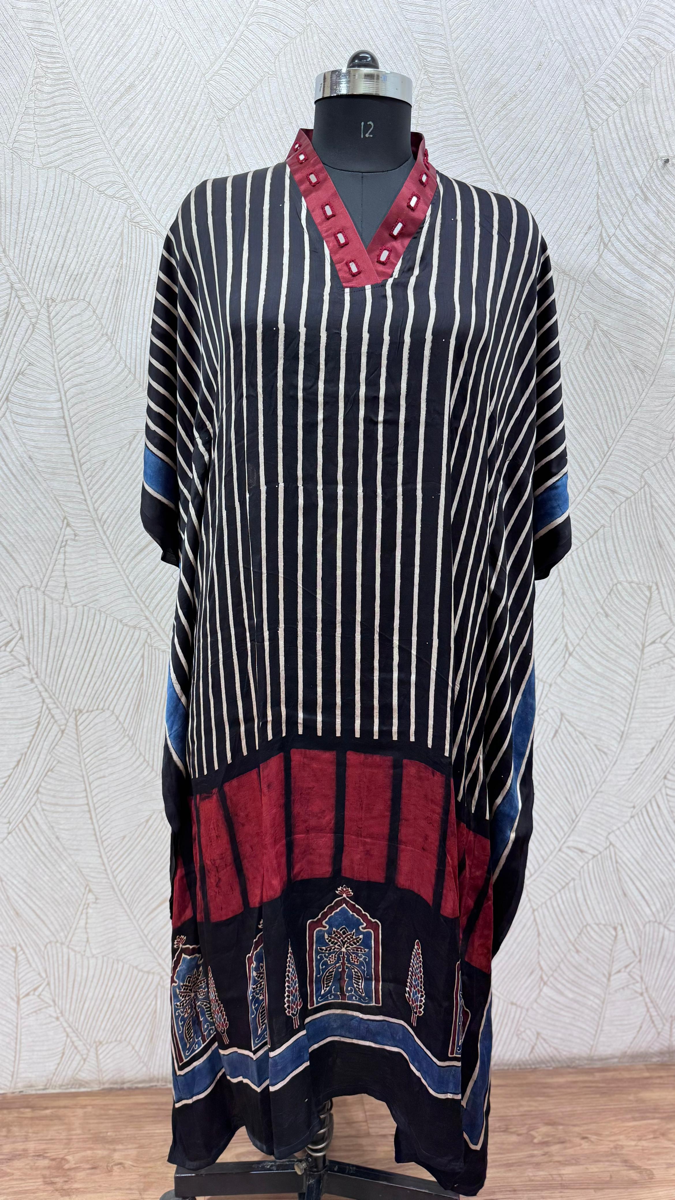 Modal Silk V-neck Kaftan