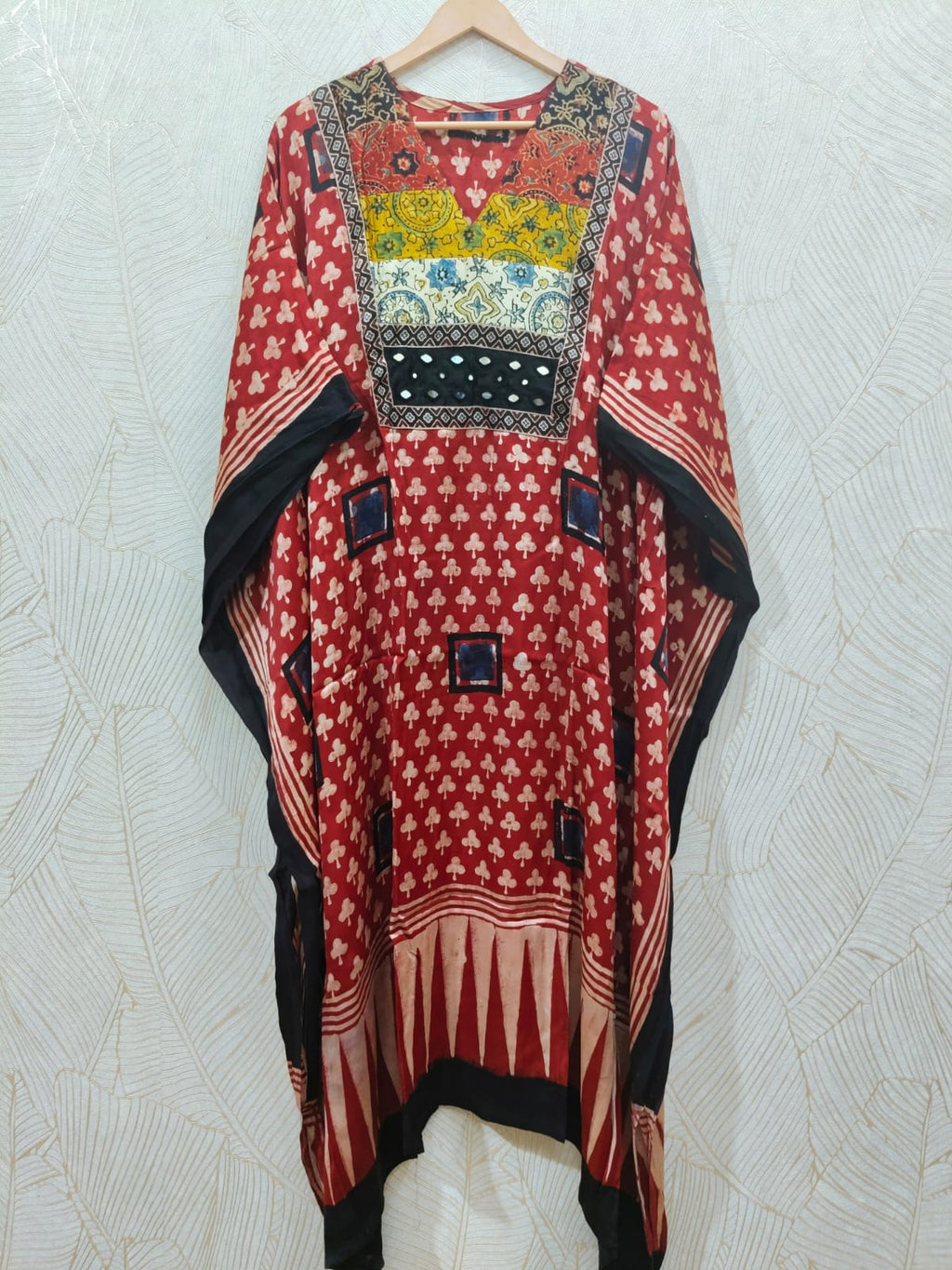 Pure Modal Silk V neck Kaftan