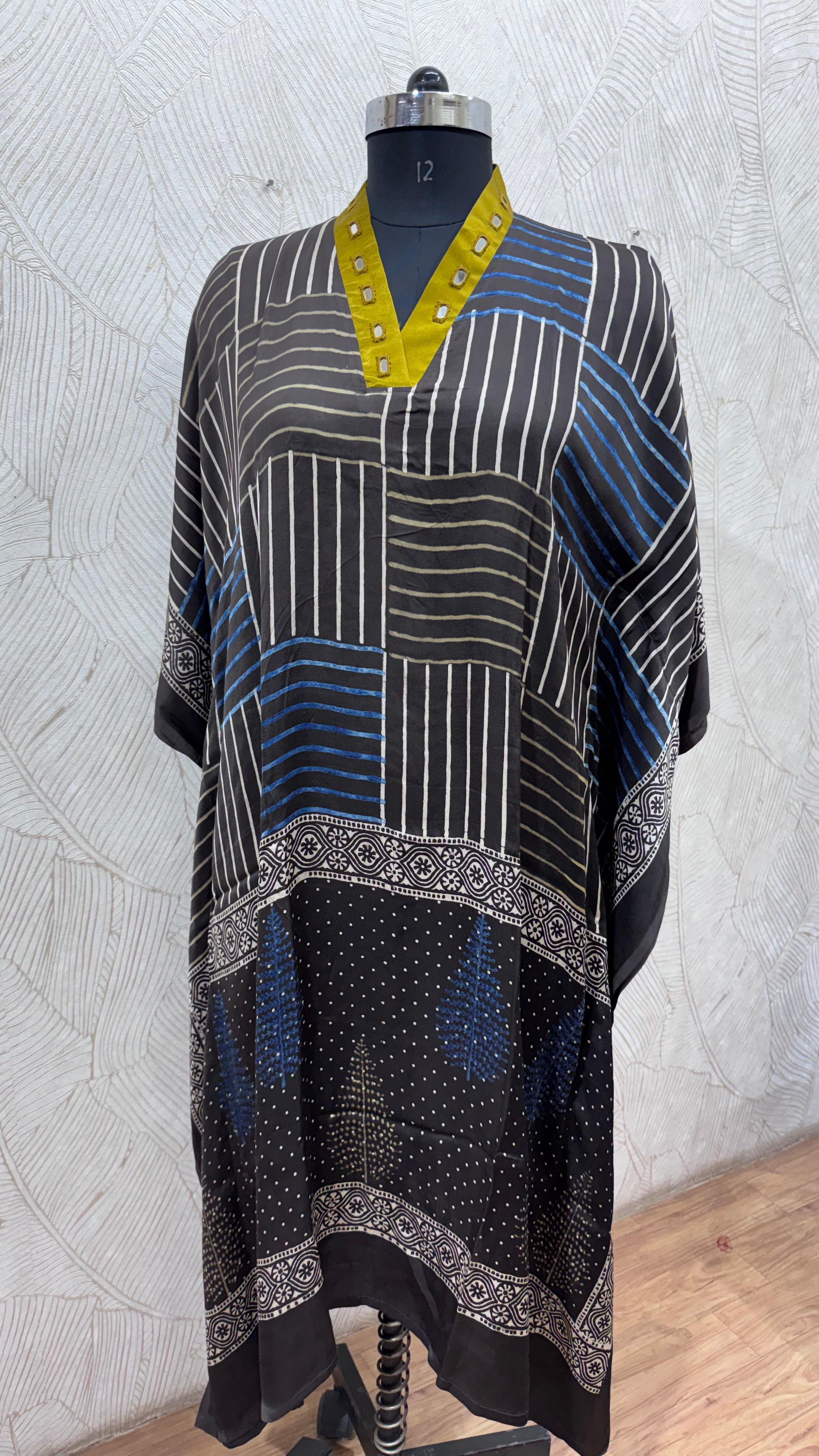 Modal Silk V-neck Kaftan