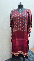 Pure Modal Silk V neck Kaftan