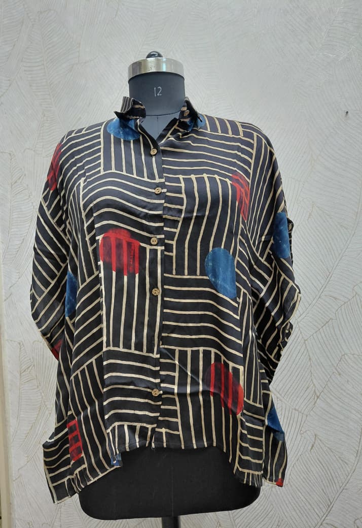 Modal Silk Kaftan Shirt