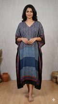 Pure Modal Silk V neck Kaftan