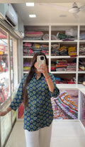 Pure Modal Silk Ajrakh Shirt