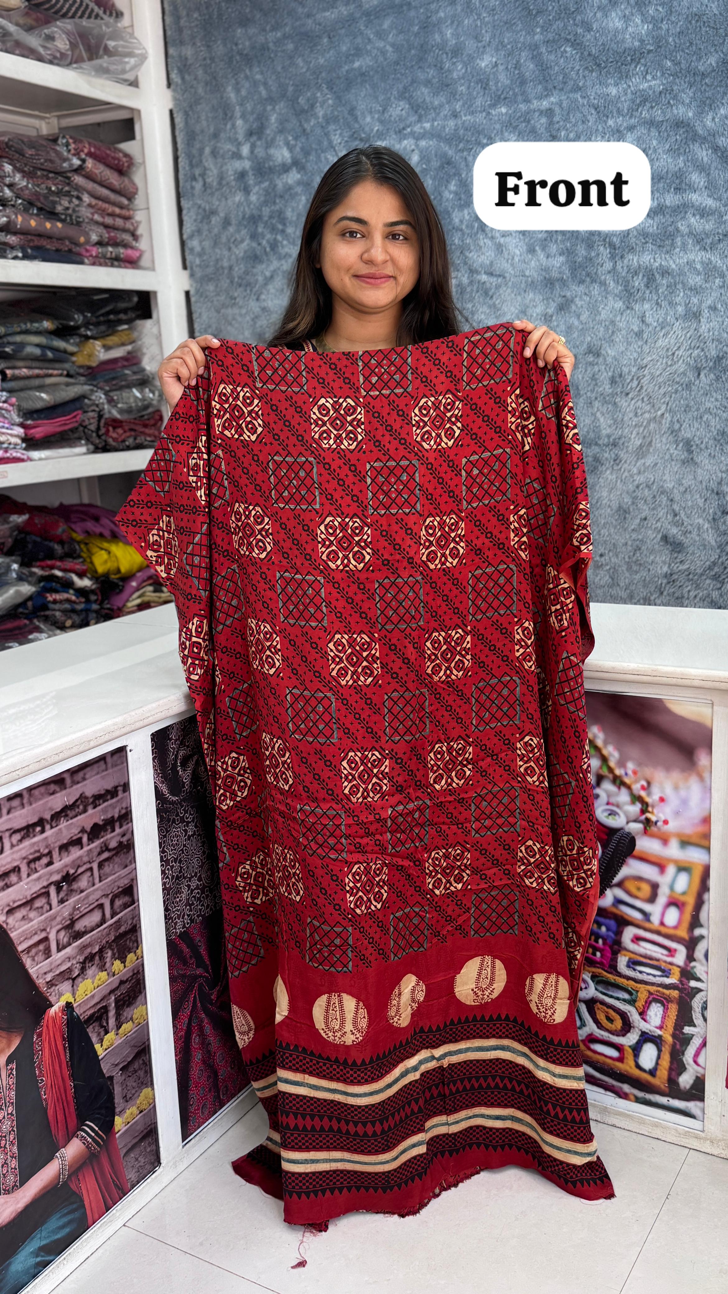 Modal Silk Designer Top/Kurta Fabric