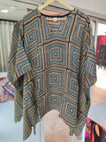 Modal Silk V- Neck Kaftan Top