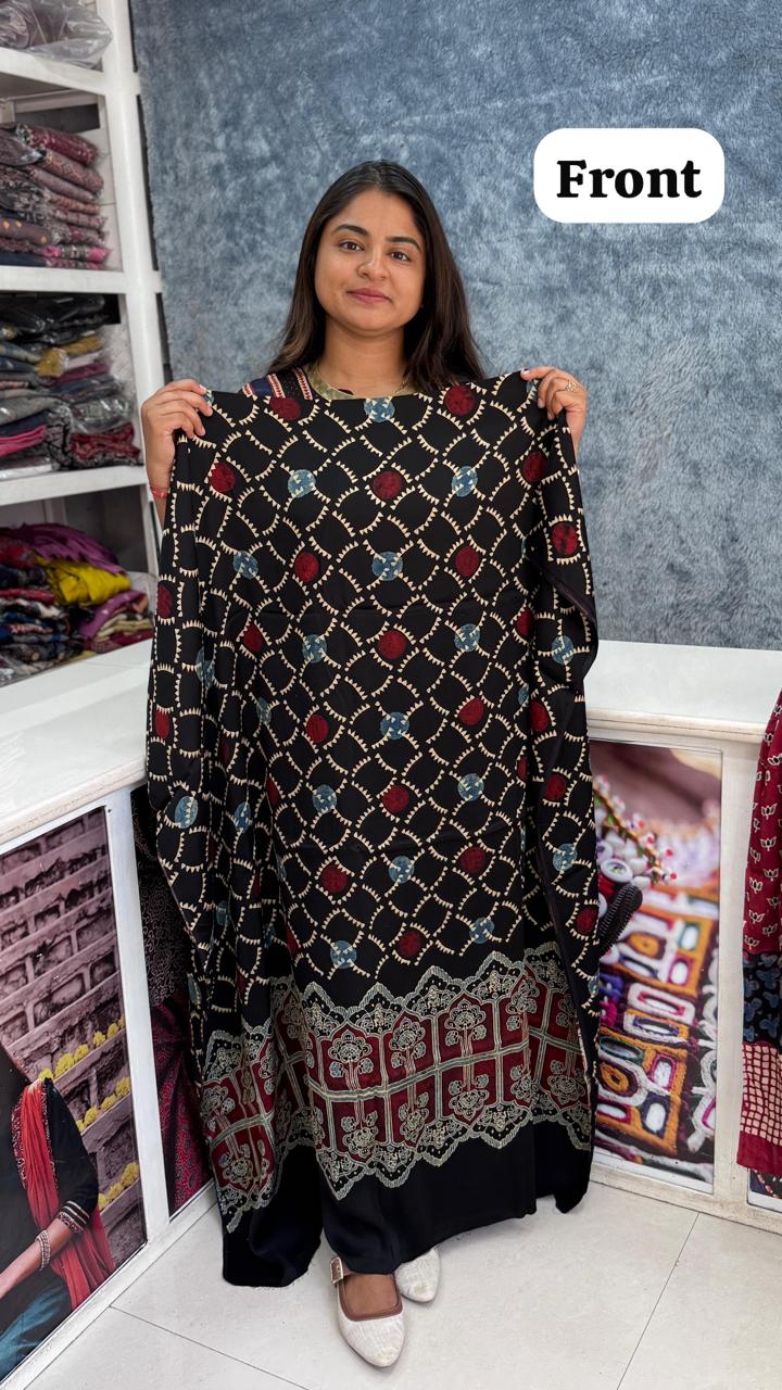 Modal Silk Designer Top/Kurta Fabric