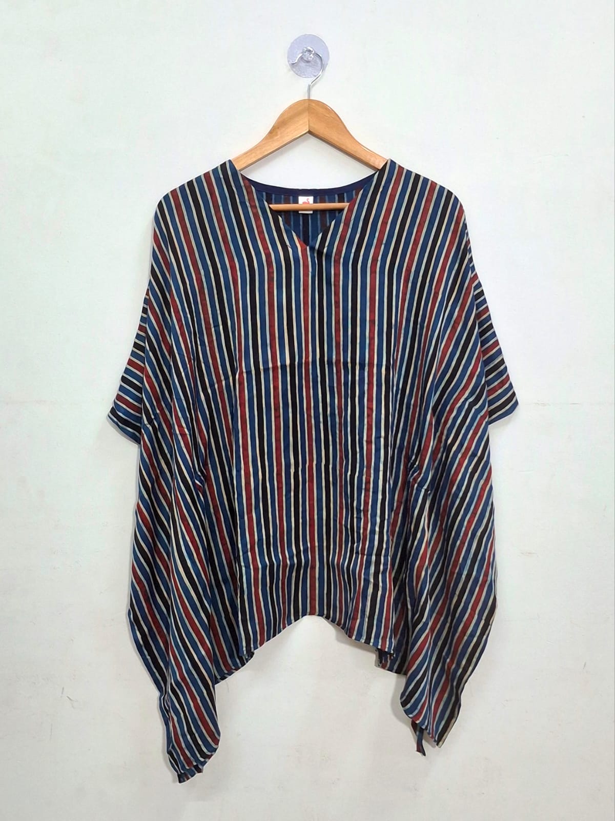 Modal Silk V- Neck Kaftan Top