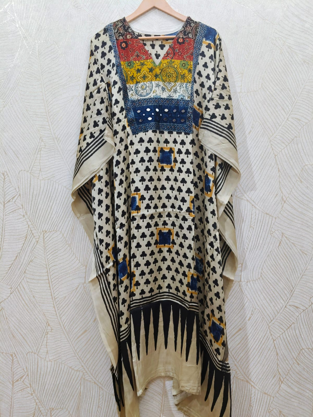 Pure Modal Silk V neck Kaftan