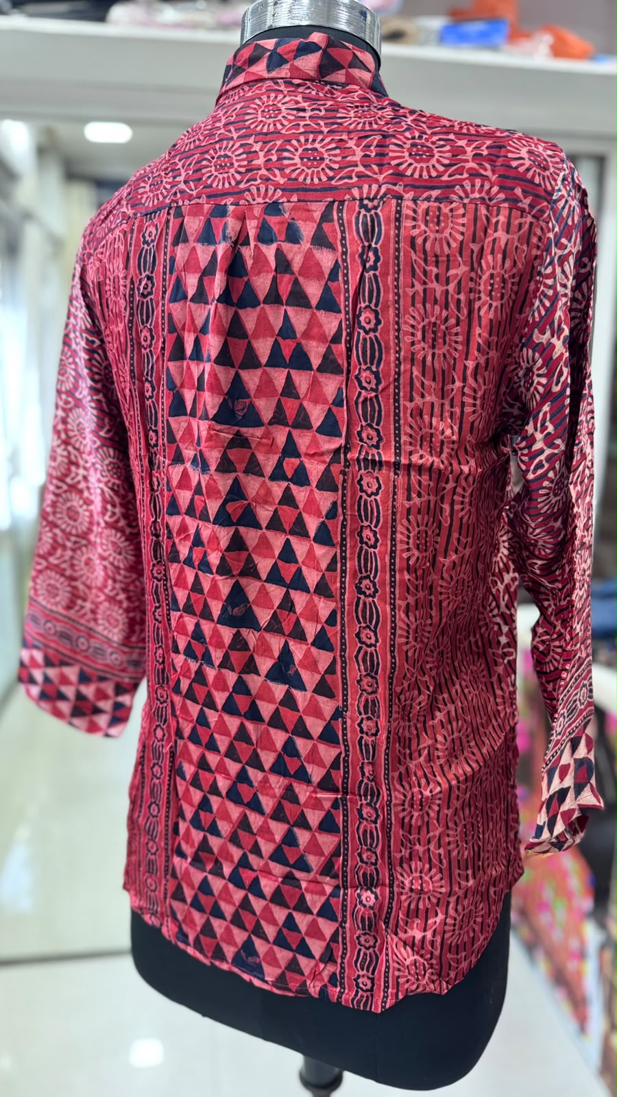 Modal Silk Antifit Ajrakh Shirts