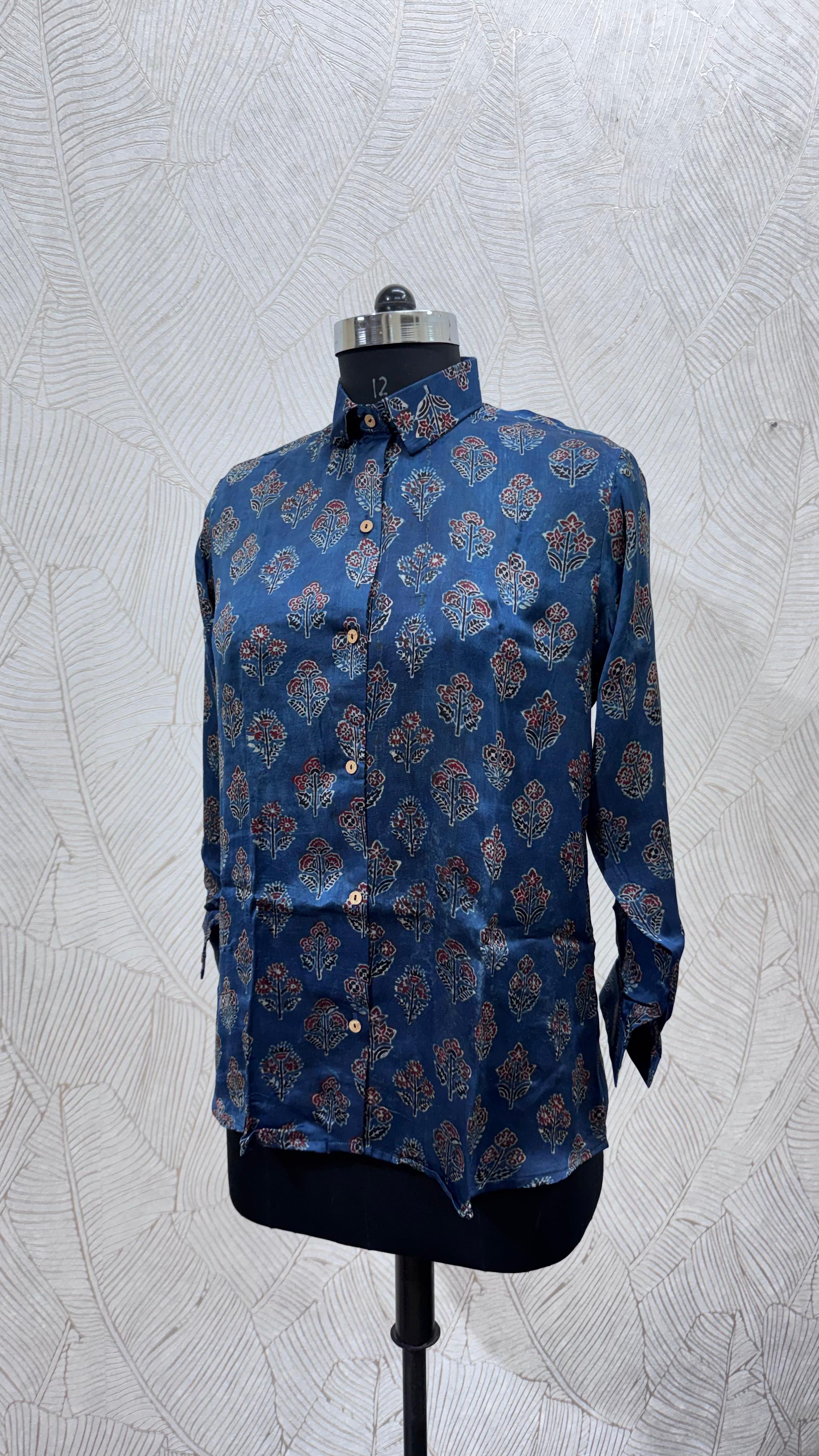 Pure Natural Ajrakh Full Sleeve Shirts