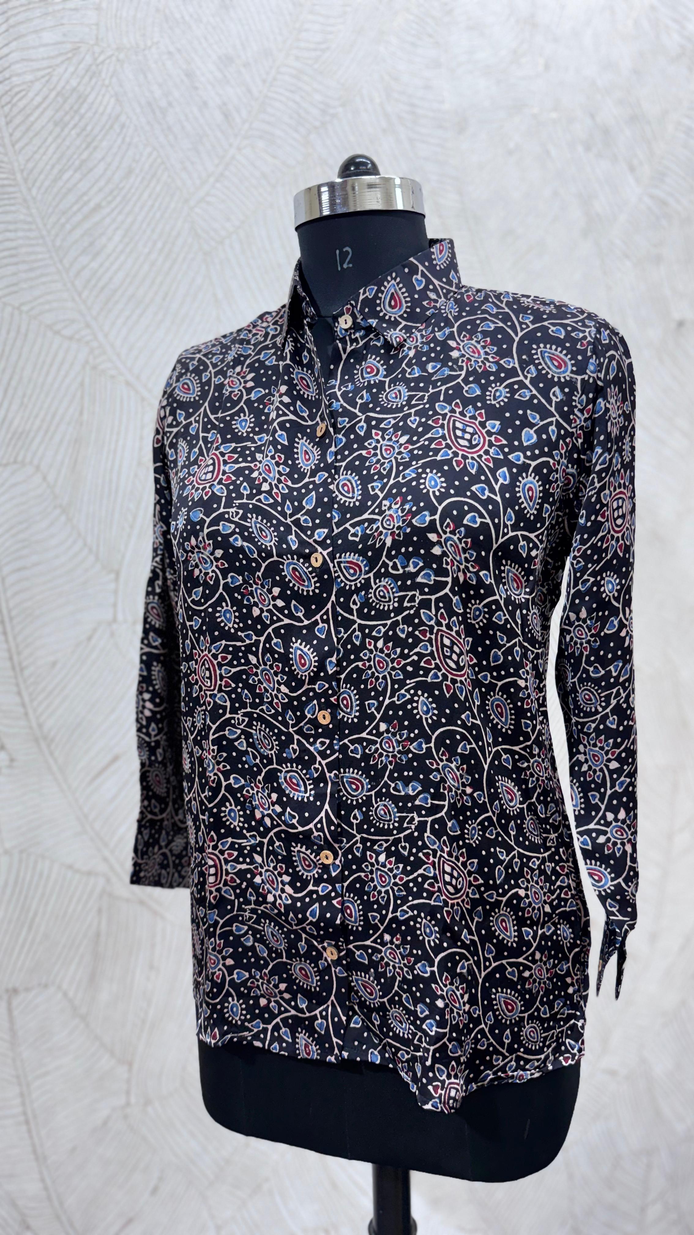 Pure Natural Ajrakh Full Sleeve Shirts