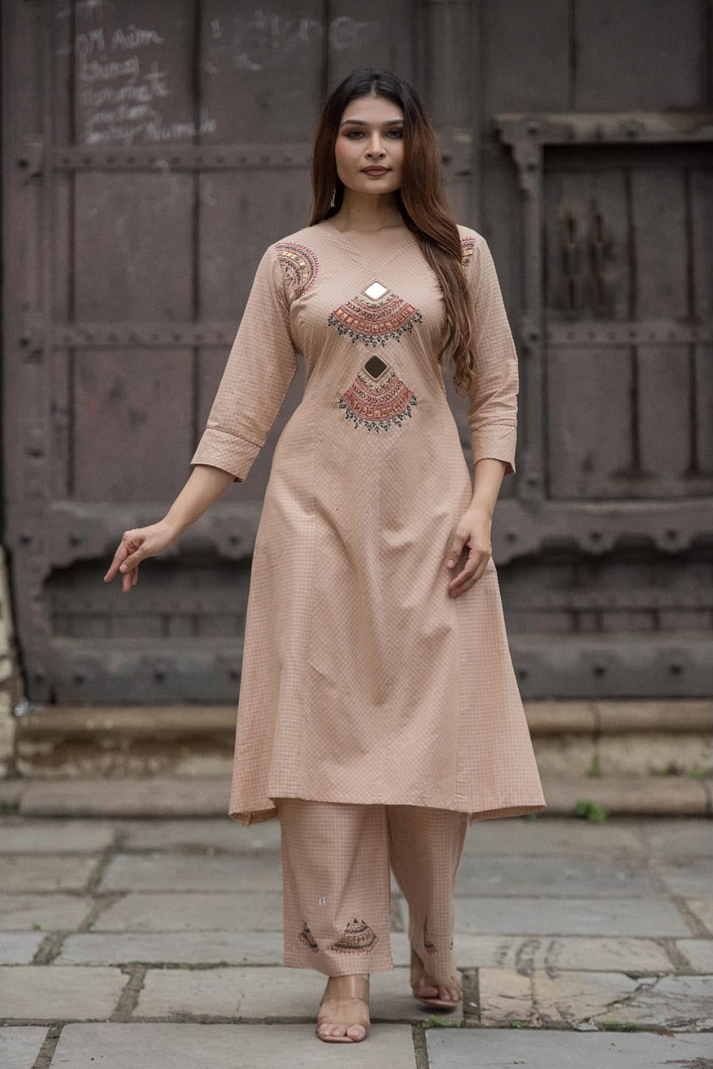 Handwork Kurta+Plazo Set