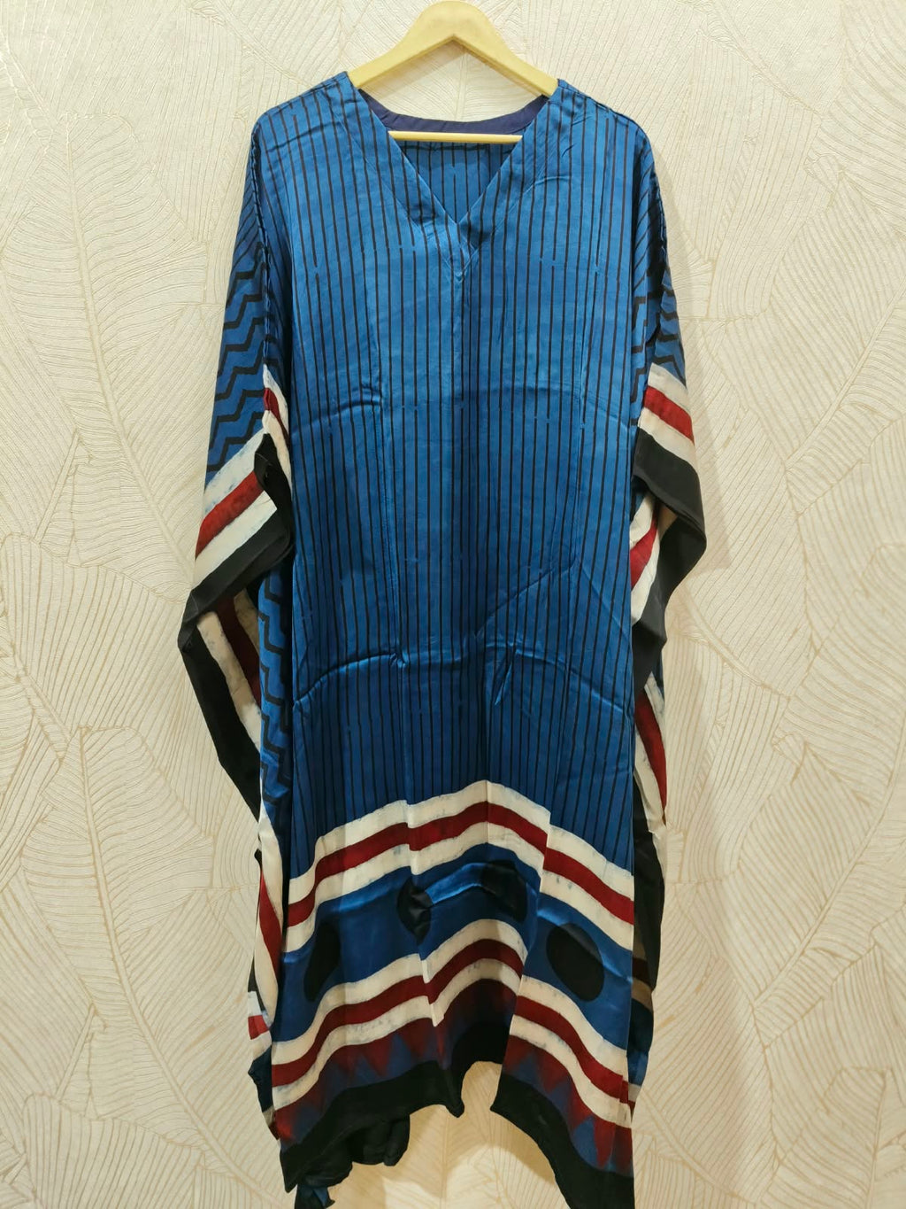 Pure Modal Silk V neck Kaftan