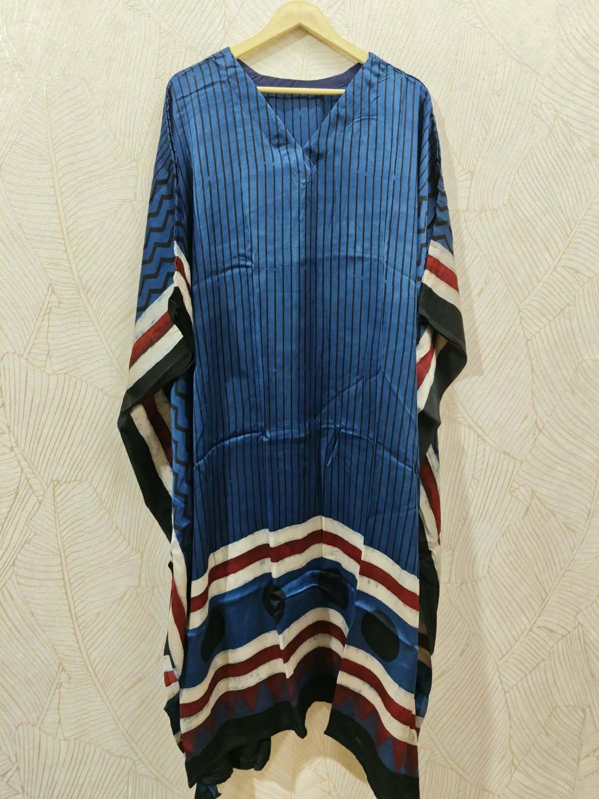 Pure Modal Silk V neck Kaftan