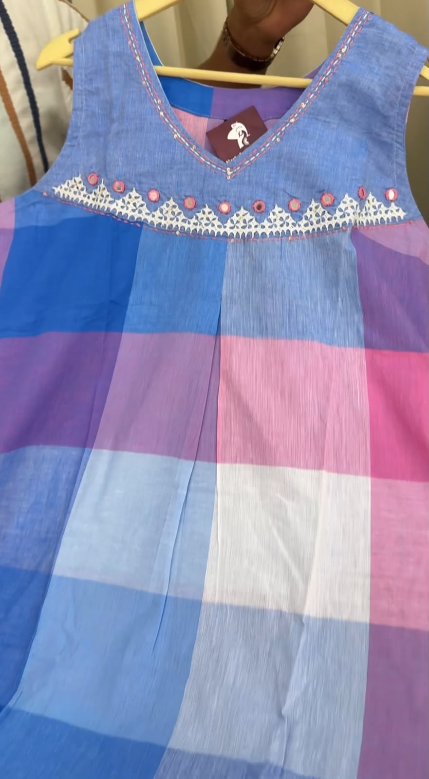 Madras chex Cotton Kurta+Pant