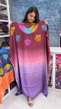 Beautiful Modal Silk Multi Shibori Unstitched Kaftan Top Fabric showcasing premium design - Kutch Poshak