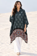 Bandhej×Ajrakh Kaftan Shirt
