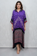 Bandhej×Ajrakh Long Shirt Kaftan