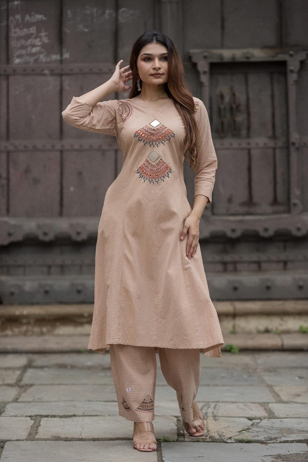 Handwork Kurta+Plazo Set