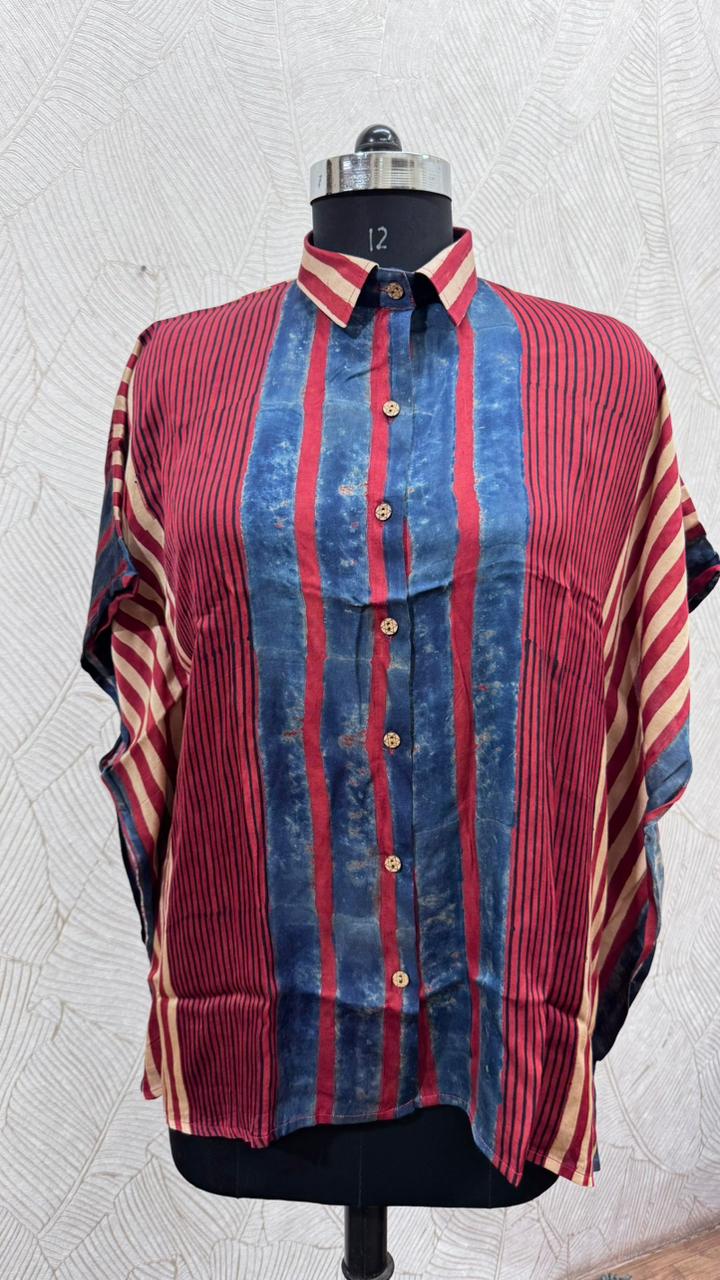 Modal Silk Kaftan Shirt