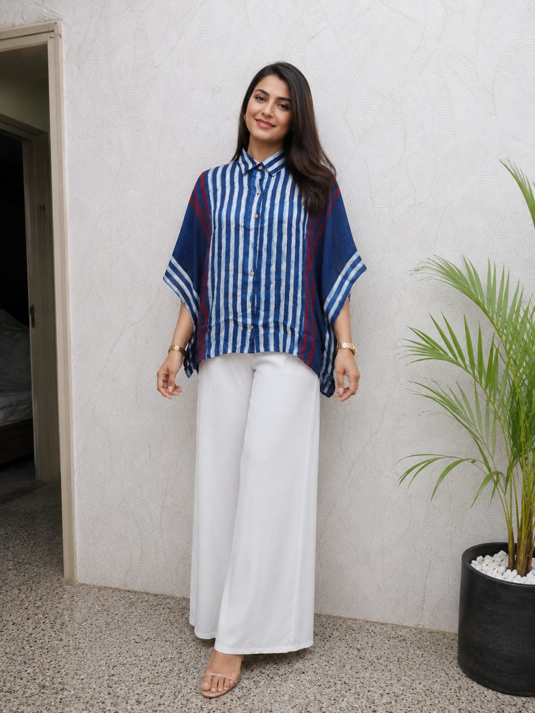 Modal Silk Kaftan Shirt