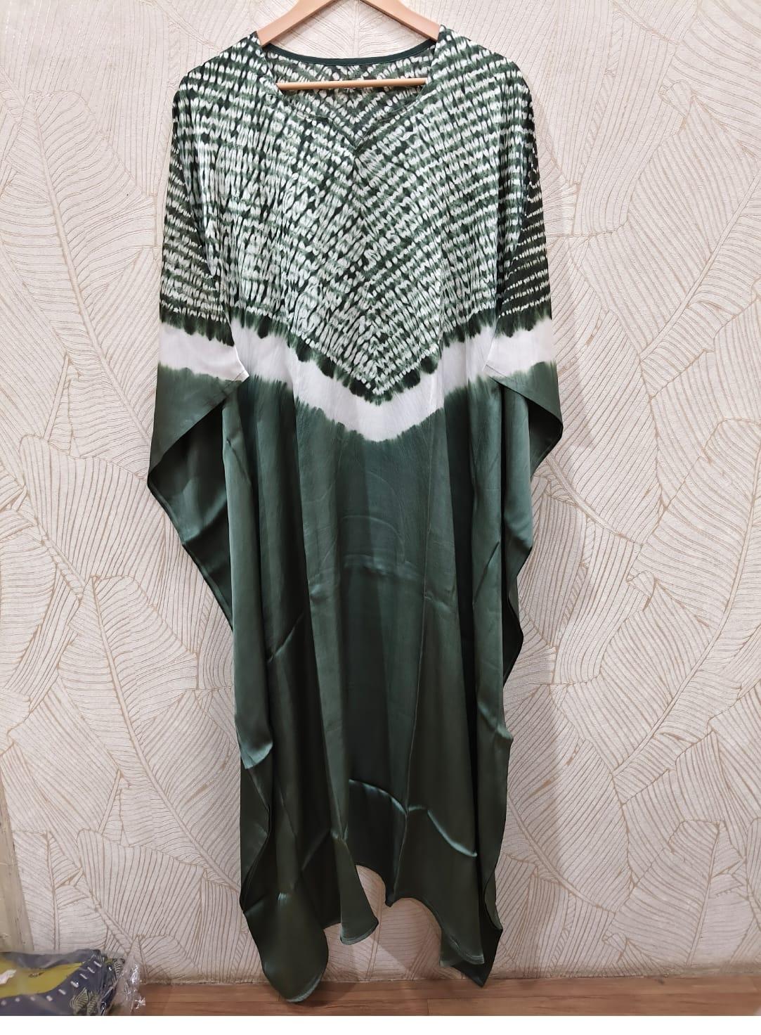 Kutch Poshak exclusive Single Shade Pure Modal Silk Stitched Shibori