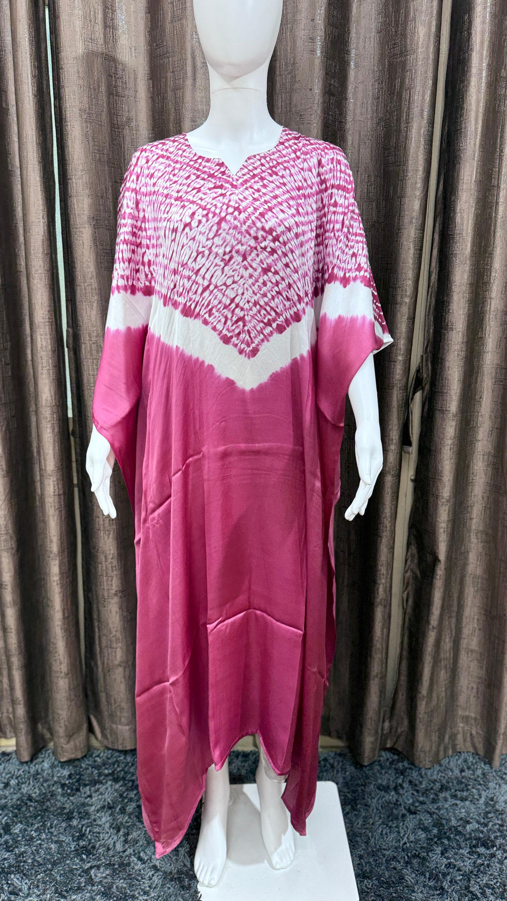 Single Shade Pure Modal Silk Stitched Shibori by Kutch Poshak