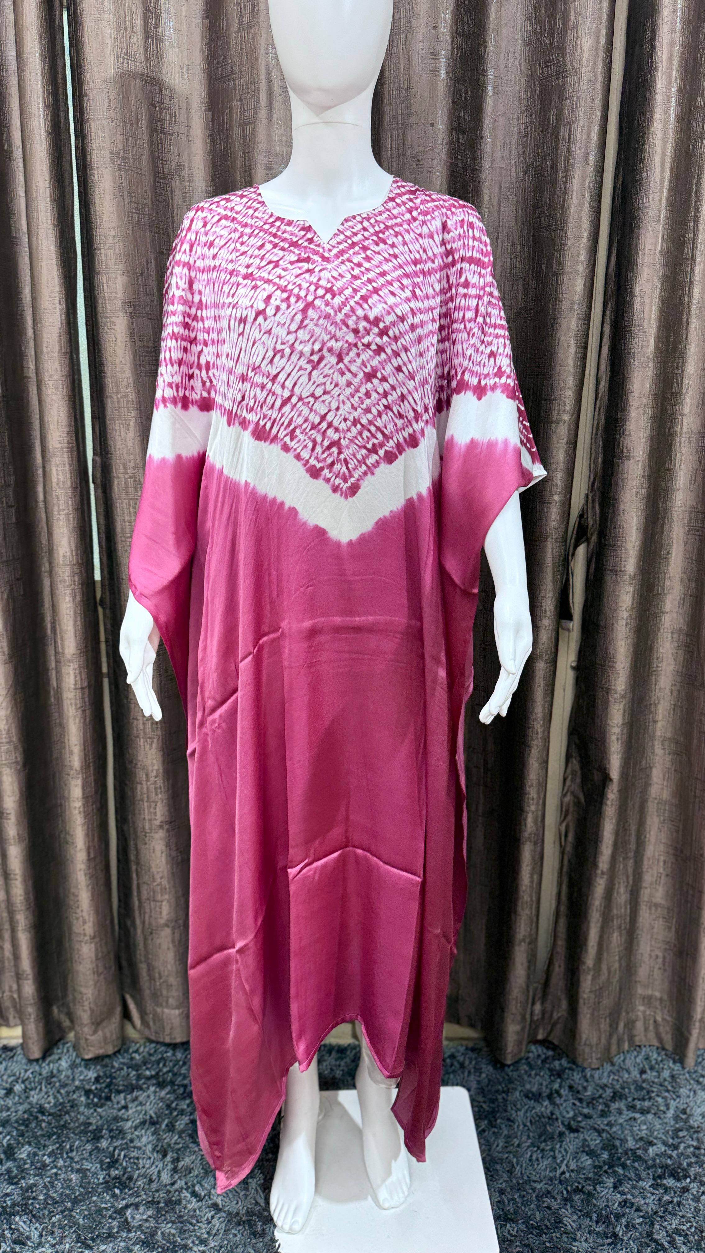 Single Shade Pure Modal Silk Stitched Shibori by Kutch Poshak