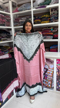 Premium Modal Silk Unstitched Shibori Kaftan from Kutch Poshak