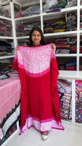 Premium Modal Silk Unstitched Shibori Kaftan by Kutch Poshak