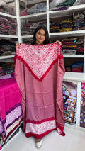 Premium Modal Silk Unstitched Shibori Kaftan by Kutch Poshak