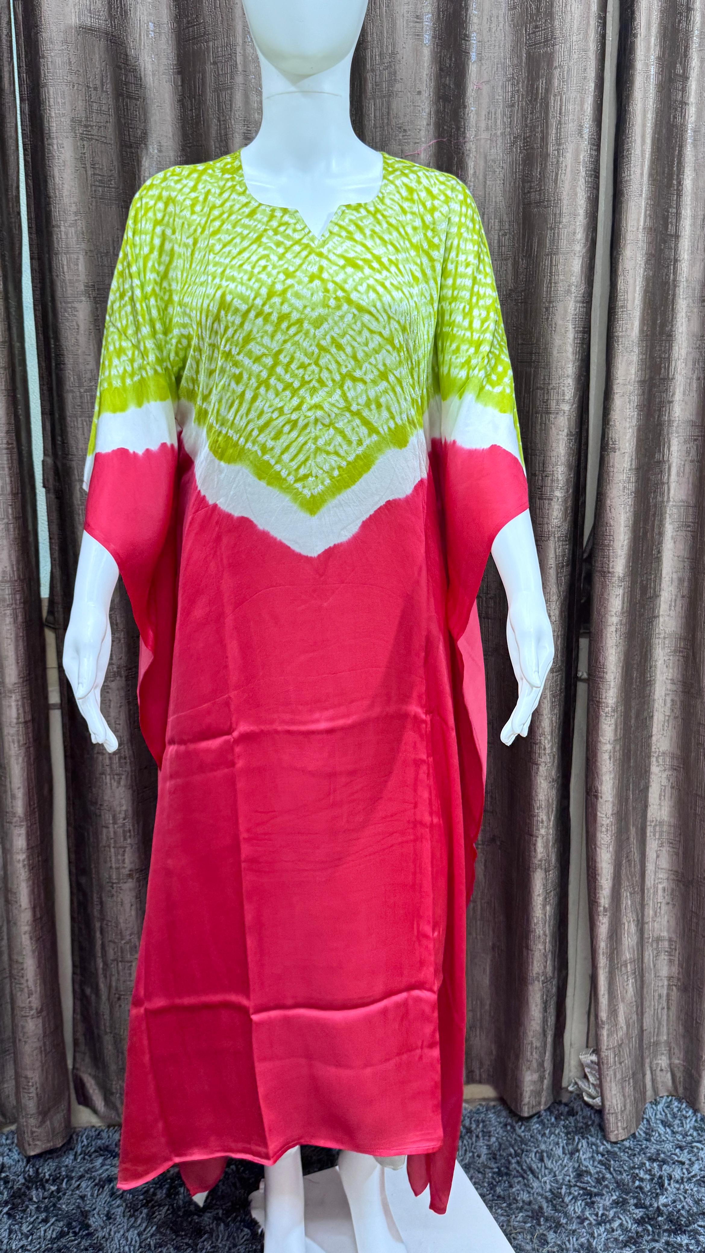 Beautiful Single Shade Pure Modal Silk Stitched Shibori showcasing premium design - Kutch Poshak