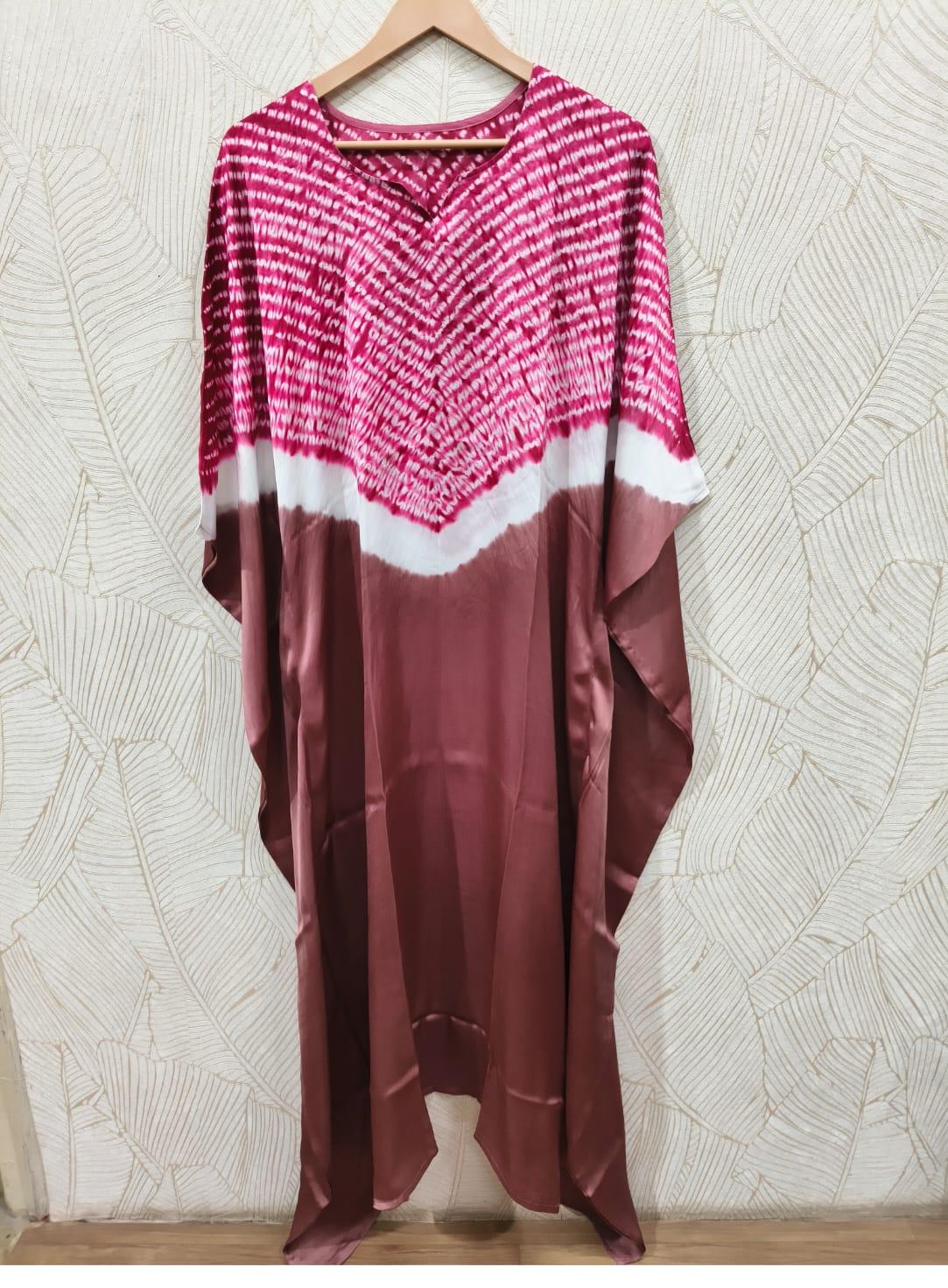 Single Shade Pure Modal Silk Stitched Shibori by Kutch Poshak