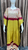 Pink, Olive, Sea Green, Maroon, Green, Emerald Green, Parrot Green, Teal, Beige Single Shade Pure Modal Silk Stitched Shibori from Kutch Poshak