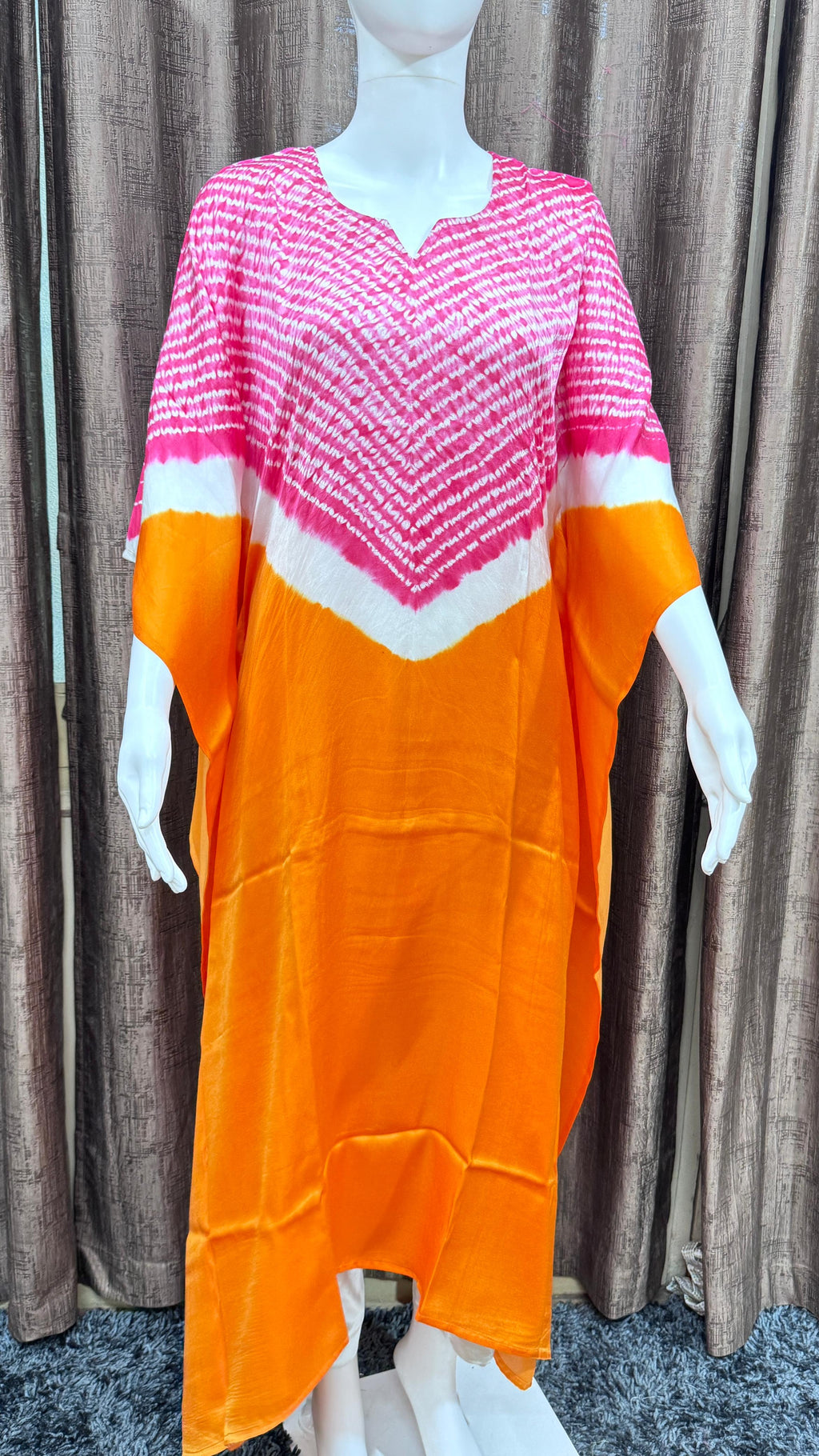 Single Shade Pure Modal Silk Stitched Shibori by Kutch Poshak