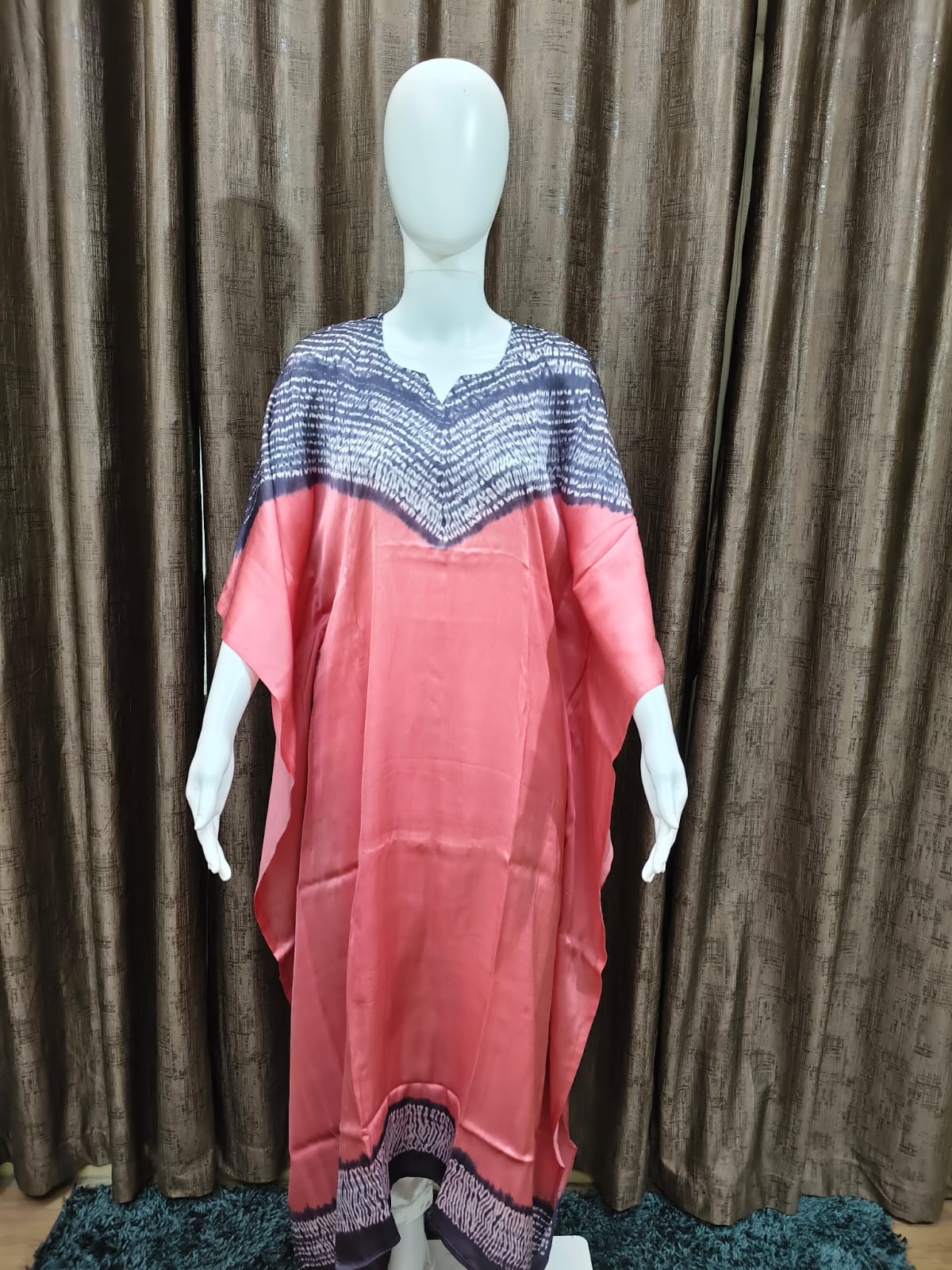 Pink, Olive, Sea Green, Maroon, Green, Emerald Green, Parrot Green, Teal, Beige Single Shade Pure Modal Silk Stitched Shibori from Kutch Poshak