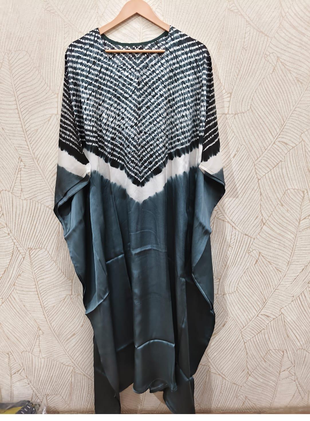 Beautiful Single Shade Pure Modal Silk Stitched Shibori showcasing premium design - Kutch Poshak
