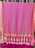 Pure Khadi Georgette Hand Bandhej Dupatta from Kutch Poshak